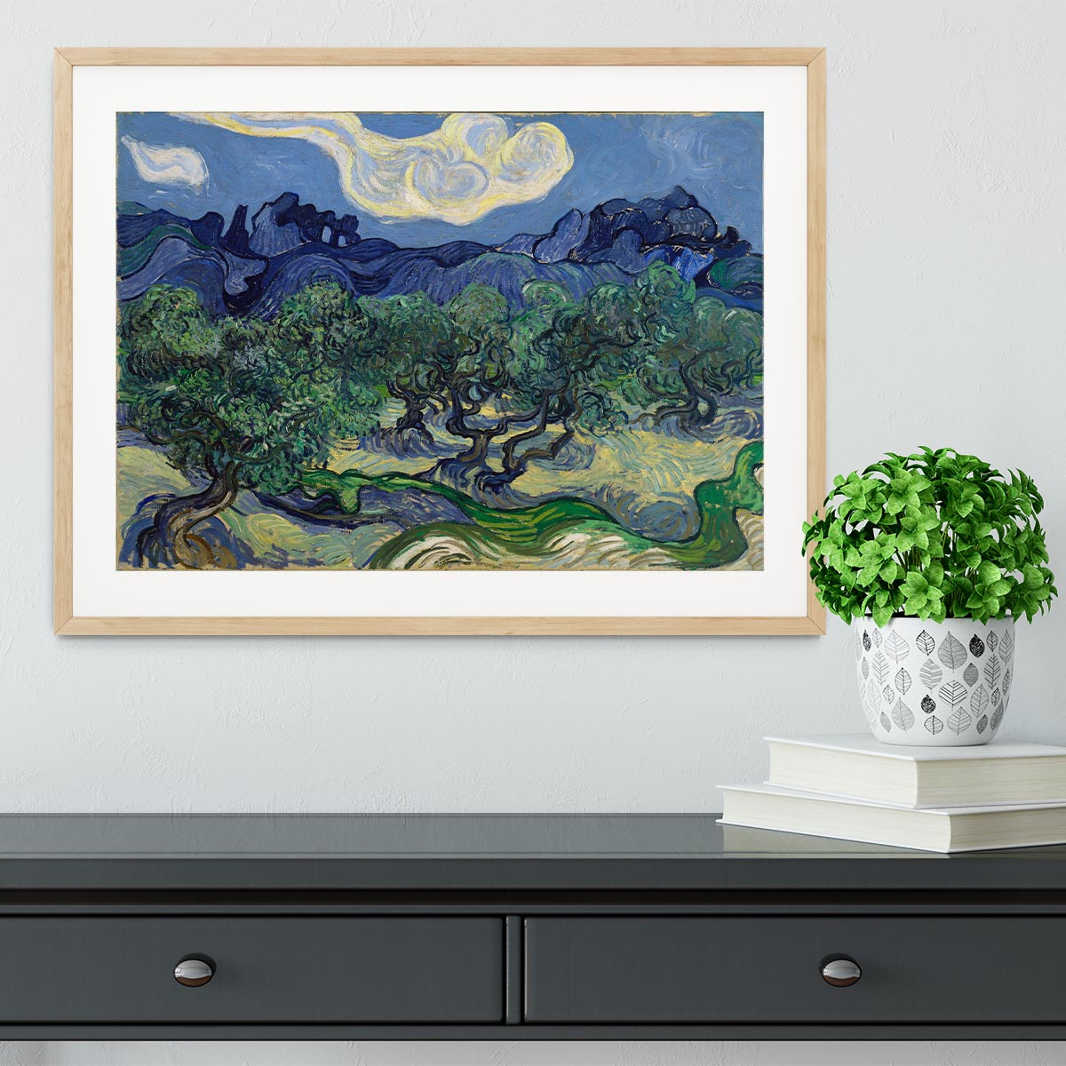 The Olive trees Framed Print - Canvas Art Rocks - 3