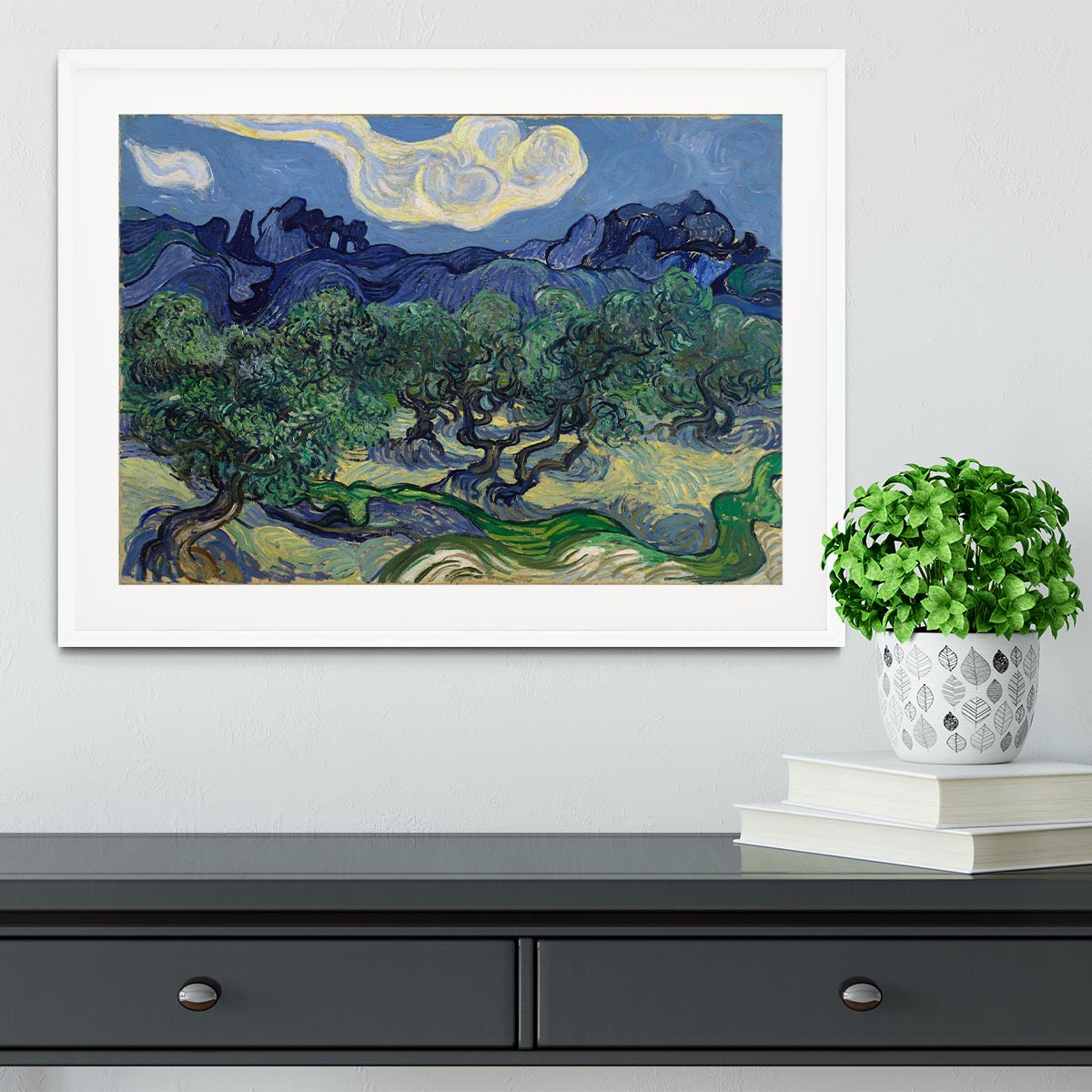 The Olive trees Framed Print - Canvas Art Rocks - 5