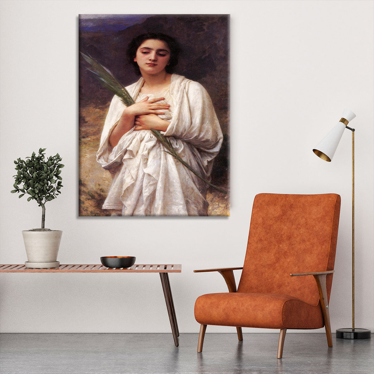 The Palm Leaf By Bouguereau Canvas Print or Poster - Canvas Art Rocks - 6