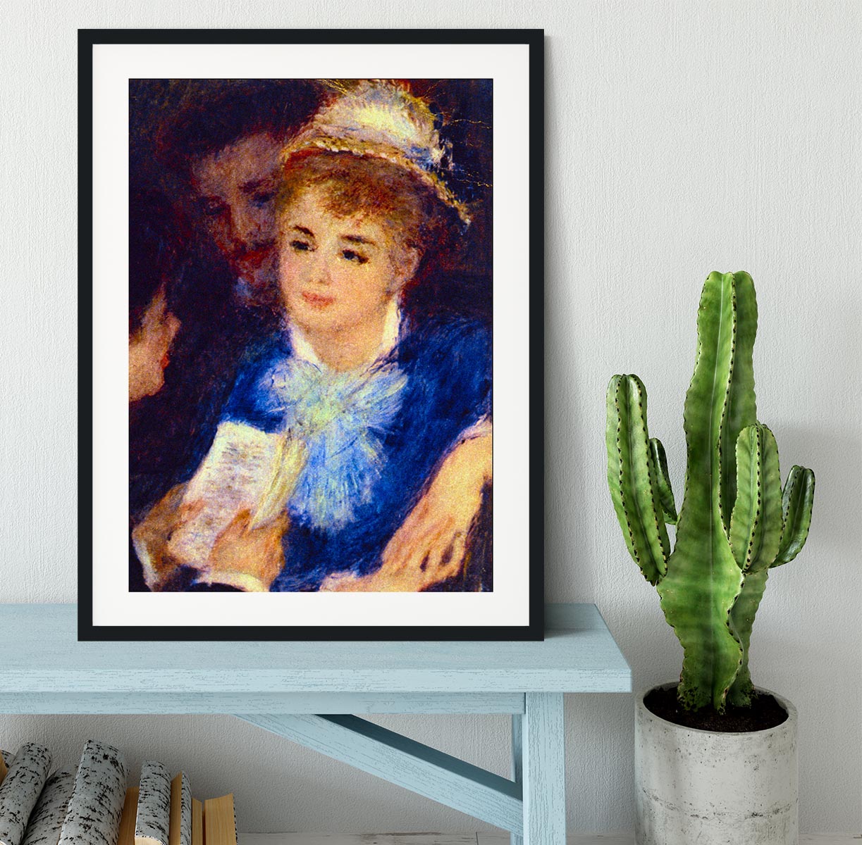 The Perusal of the Part by Renoir Framed Print - Canvas Art Rocks - 1