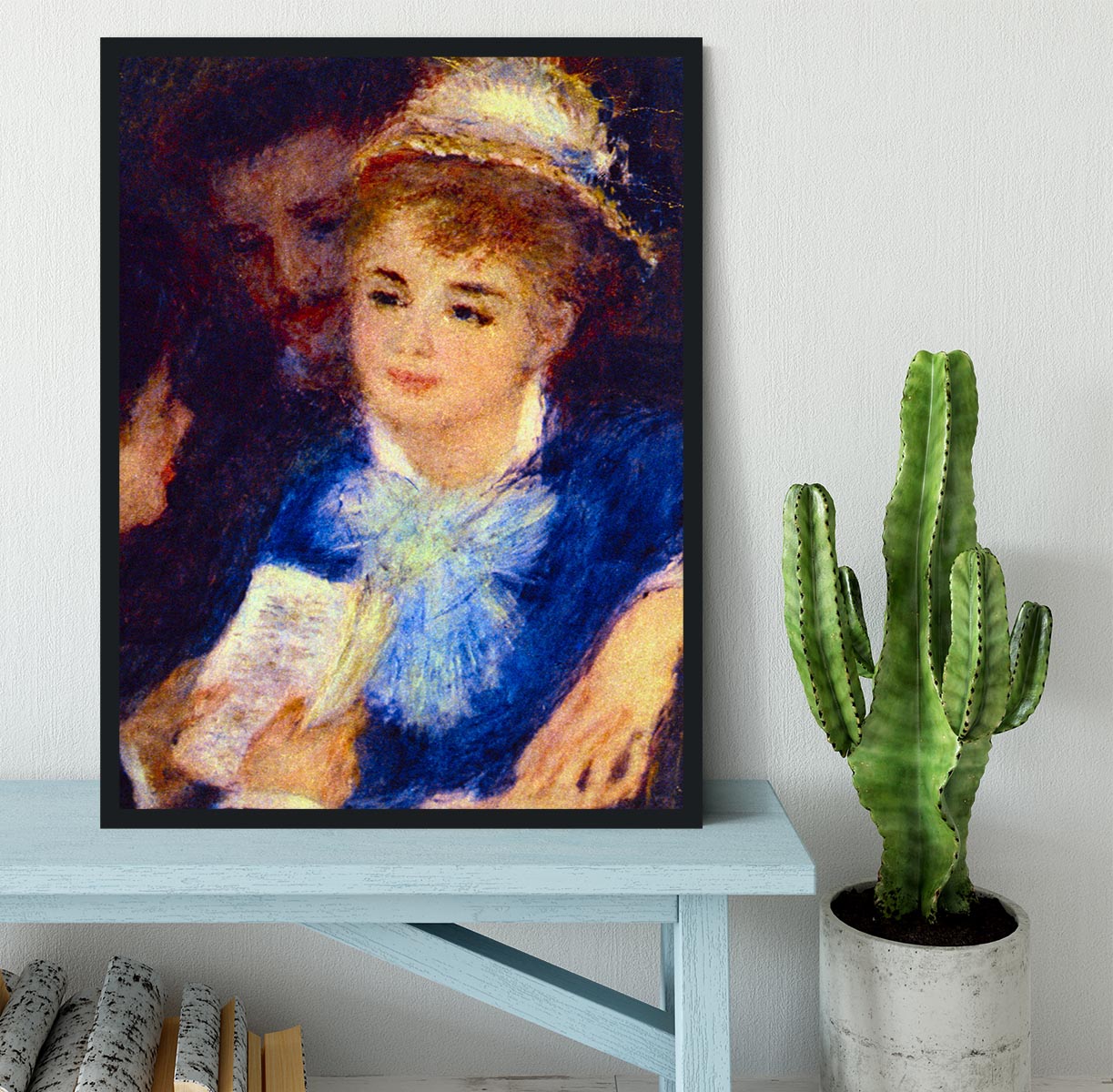 The Perusal of the Part by Renoir Framed Print - Canvas Art Rocks - 2