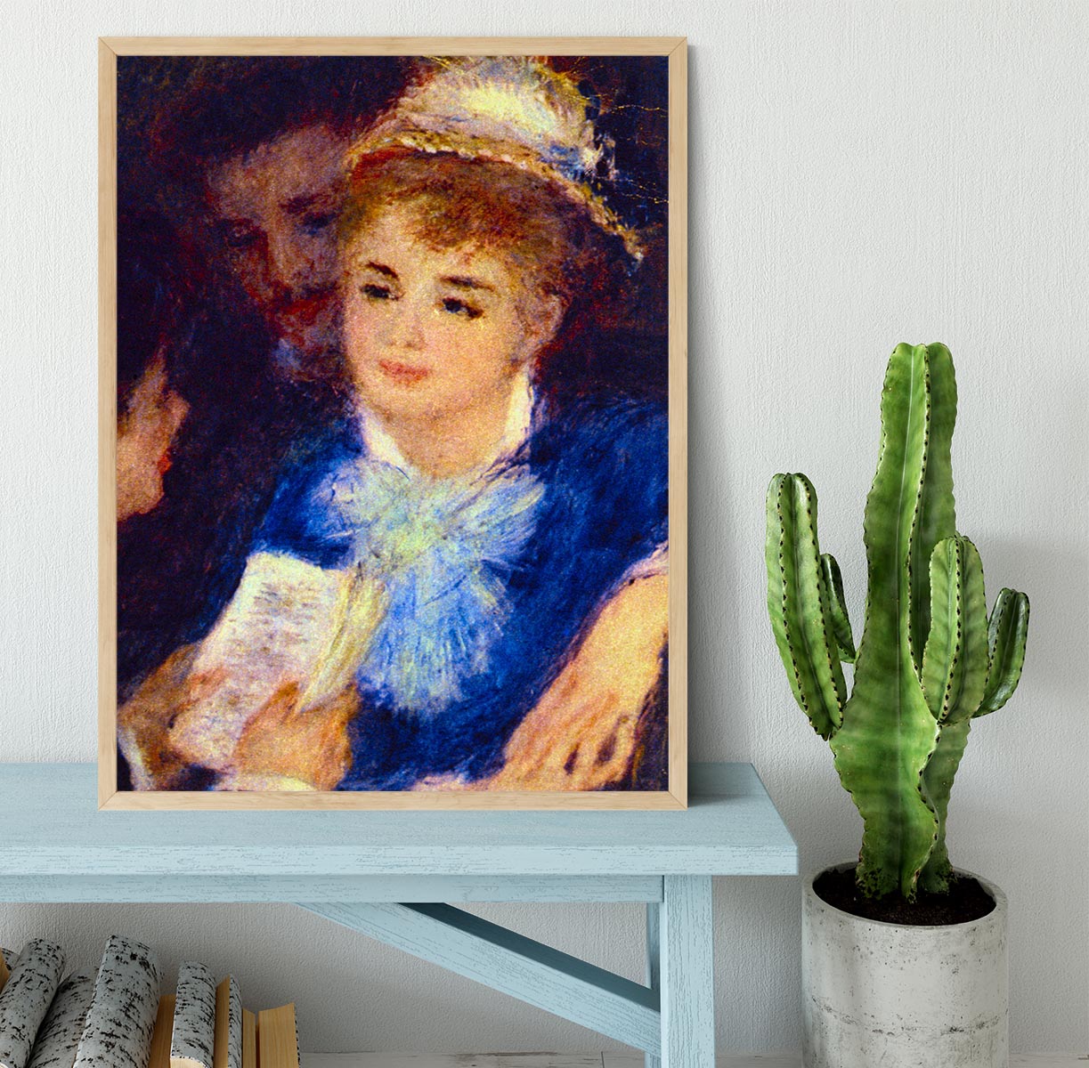 The Perusal of the Part by Renoir Framed Print - Canvas Art Rocks - 4