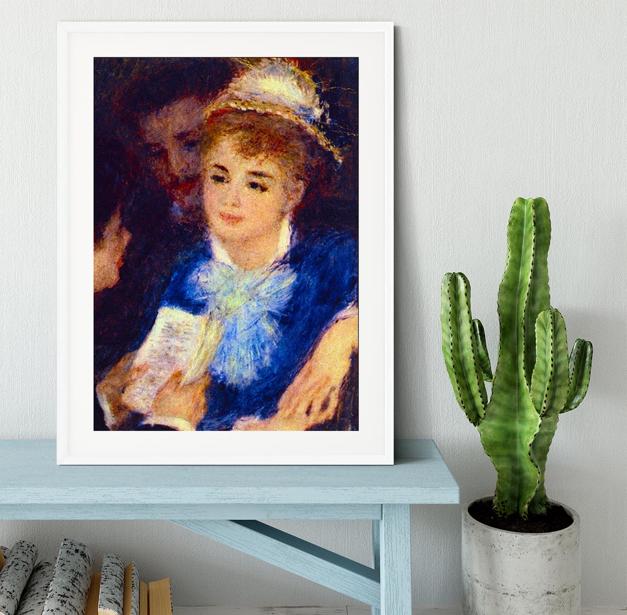The Perusal of the Part by Renoir Framed Print - Canvas Art Rocks - 5