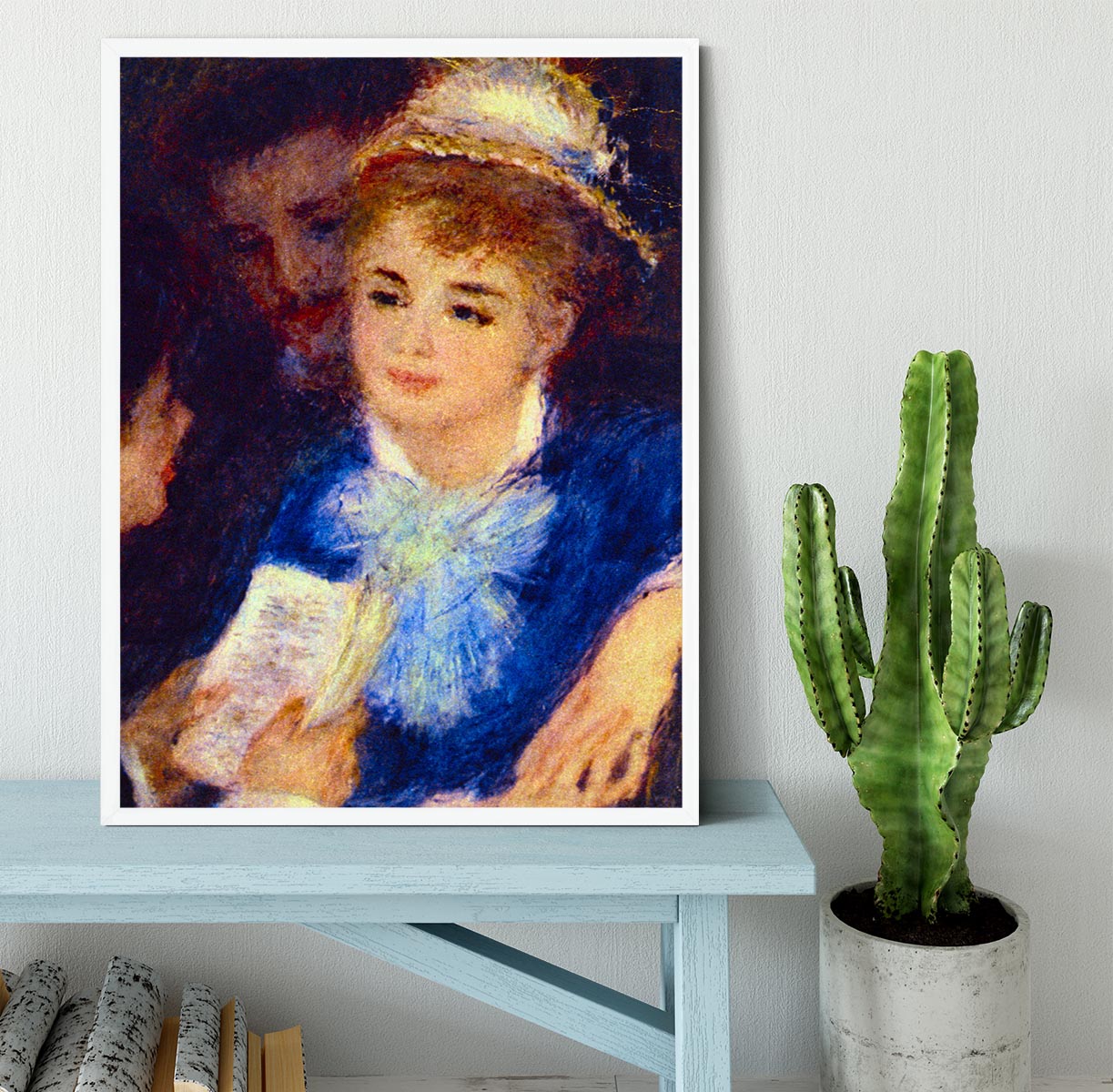 The Perusal of the Part by Renoir Framed Print - Canvas Art Rocks -6