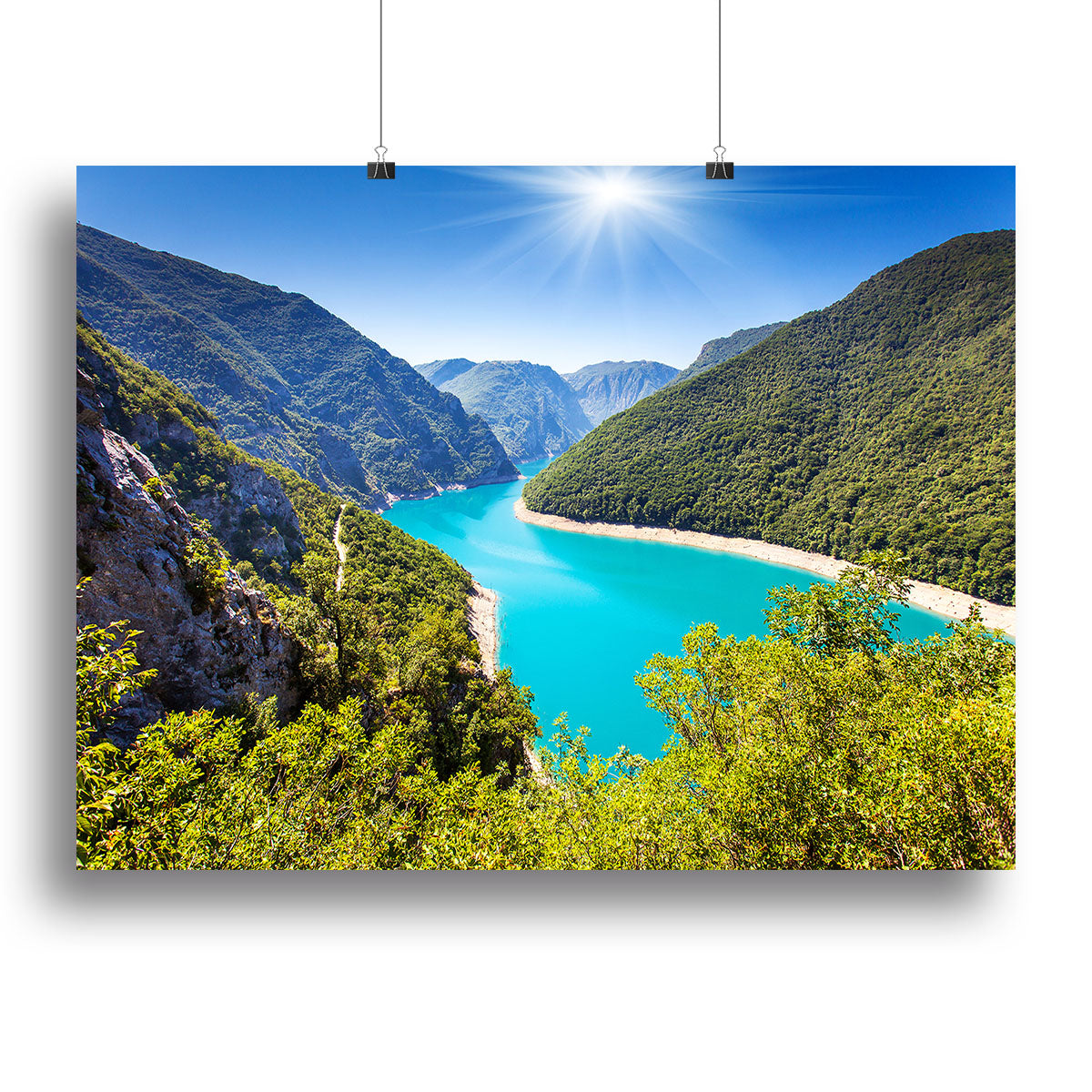 The Piva Canyon Canvas Print or Poster - Canvas Art Rocks - 2