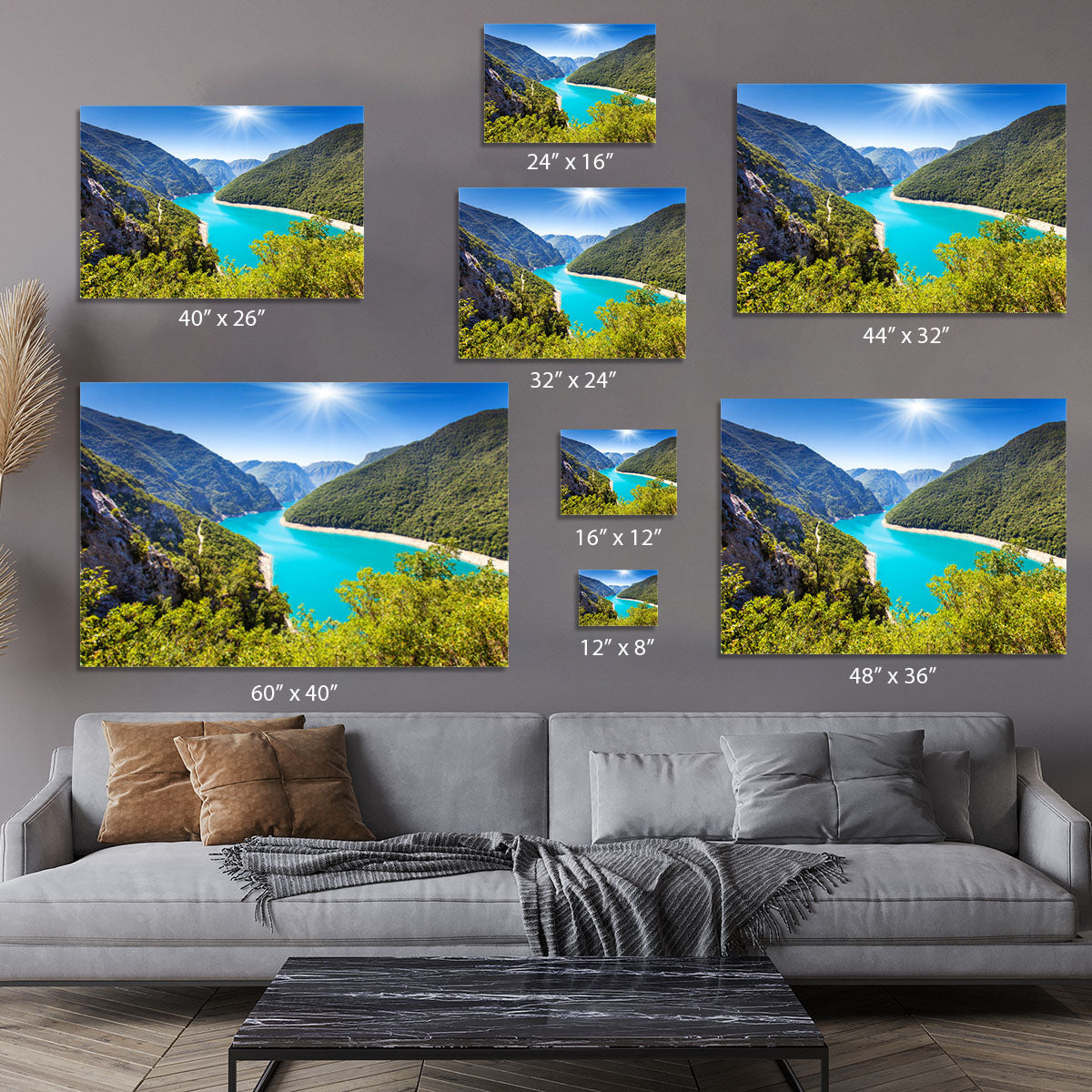 The Piva Canyon Canvas Print or Poster - Canvas Art Rocks - 7