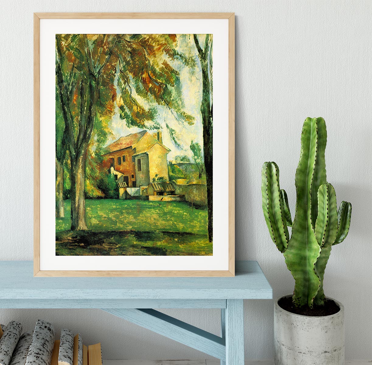 The Pond of the Jas de Bouffan in Winter by Cezanne Framed Print - Canvas Art Rocks - 3