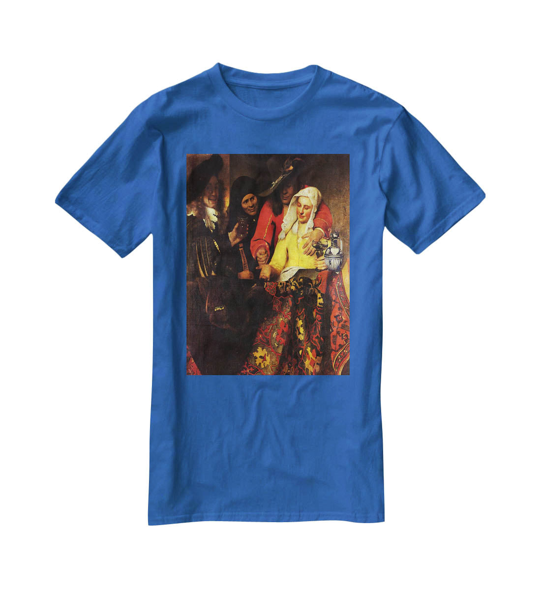 The Procuress by Vermeer T-Shirt - Canvas Art Rocks - 2