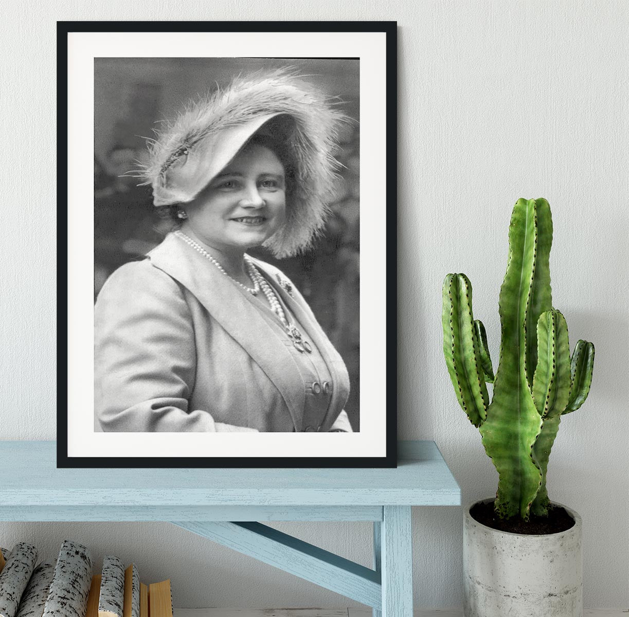 The Queen Mother at Lord Roberts Memorial Workshops in Dundee Framed Print - Canvas Art Rocks - 1