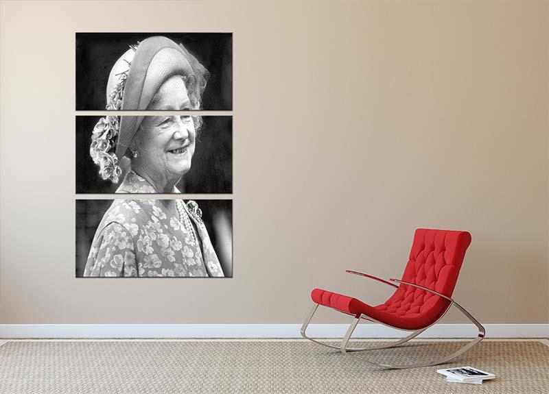 The Queen Mother at the Epsom Derby 3 Split Panel Canvas Print - Canvas Art Rocks - 2