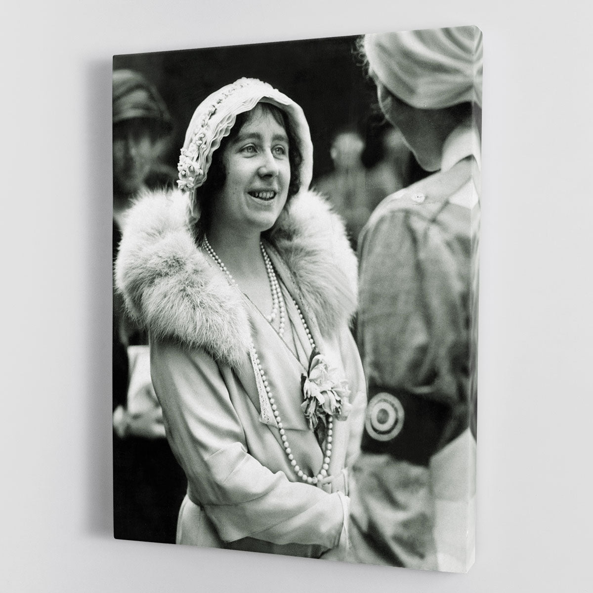The Queen Mother opening a new hospital extension Canvas Print or Poster - Canvas Art Rocks - 1