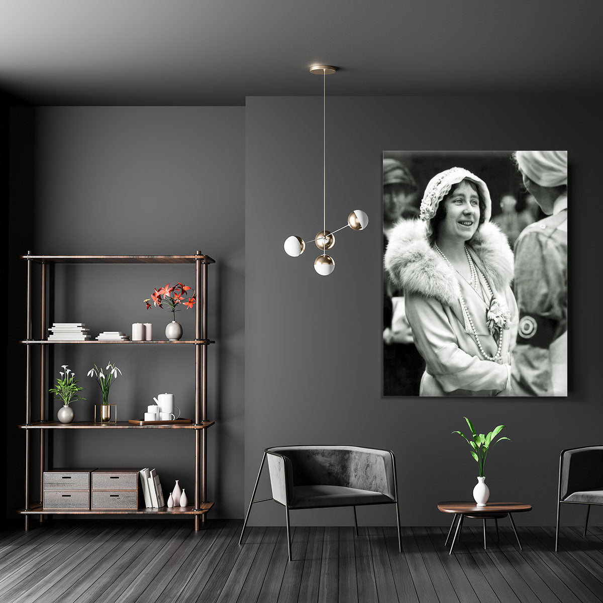 The Queen Mother opening a new hospital extension Canvas Print or Poster - Canvas Art Rocks - 5