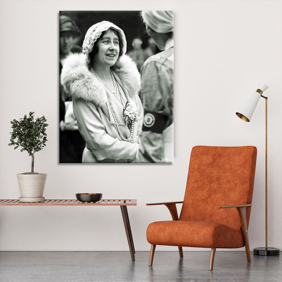 The Queen Mother opening a new hospital extension Canvas Print or Poster - Canvas Art Rocks - 6