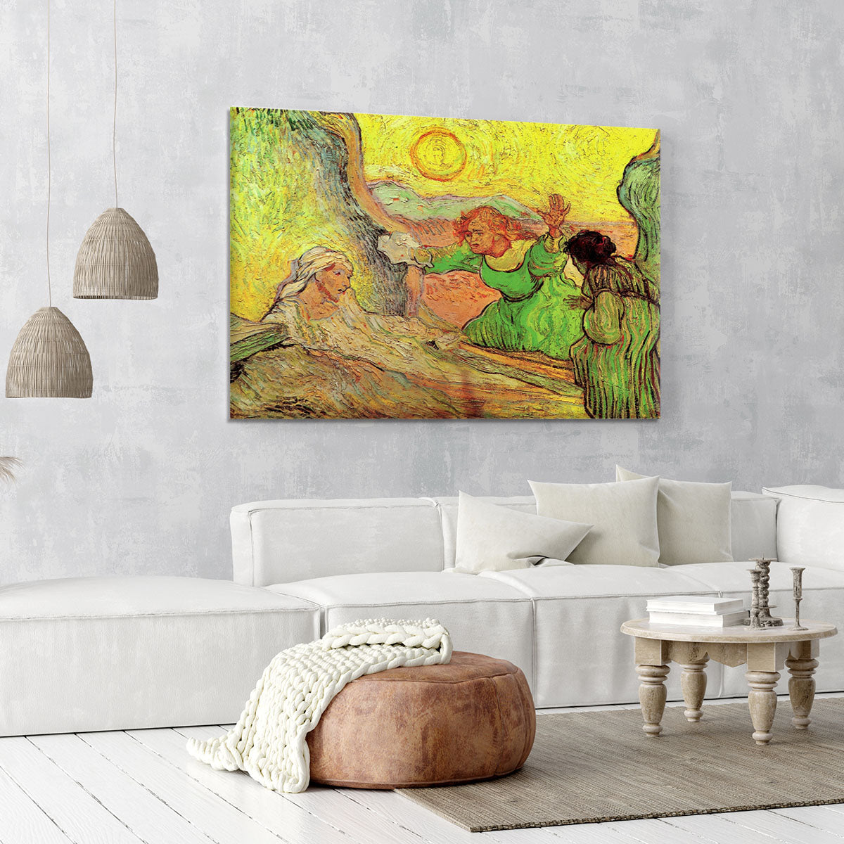 The Raising of Lazarus after Rembrandt by Van Gogh Canvas Print or Poster - Canvas Art Rocks - 6