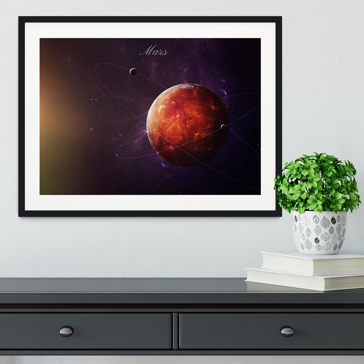 The Red Planet Mars Framed Print - Canvas Art Rocks - 1