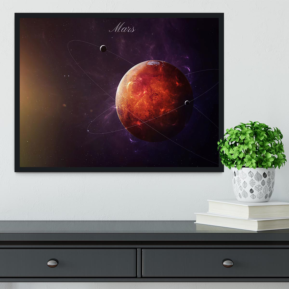 The Red Planet Mars Framed Print - Canvas Art Rocks - 2