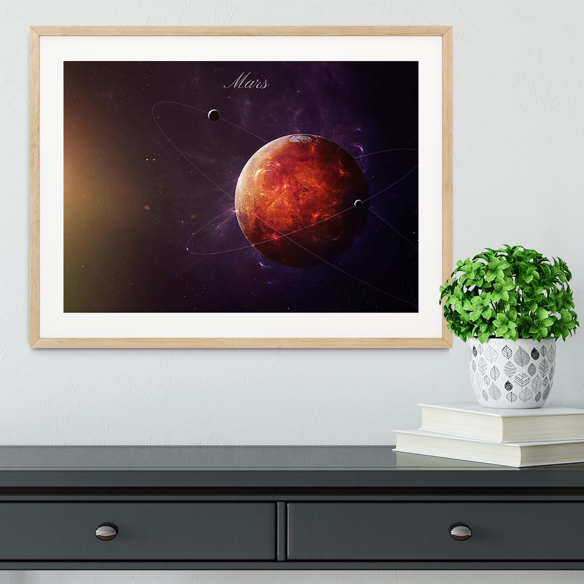 The Red Planet Mars Framed Print - Canvas Art Rocks - 3