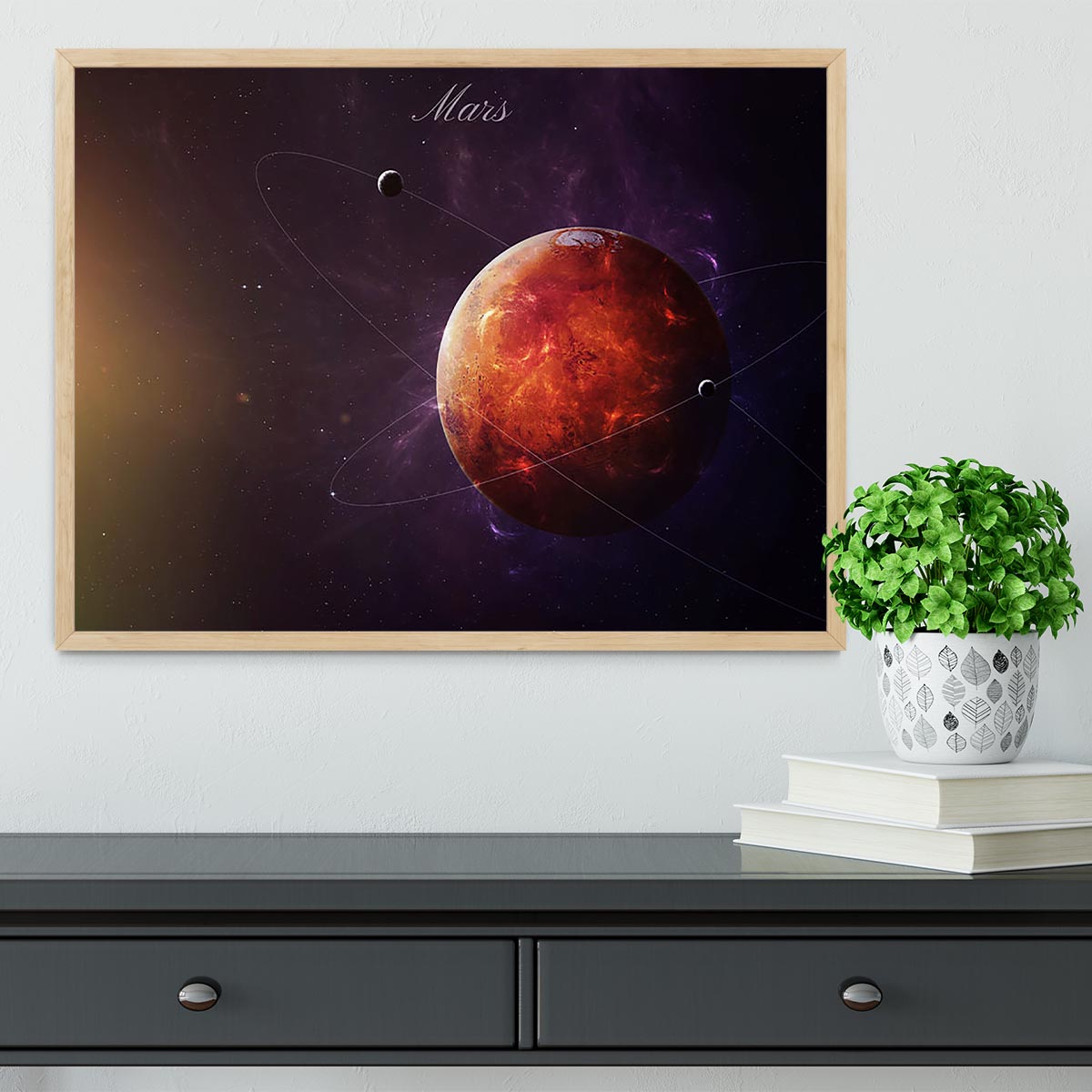 The Red Planet Mars Framed Print - Canvas Art Rocks - 4