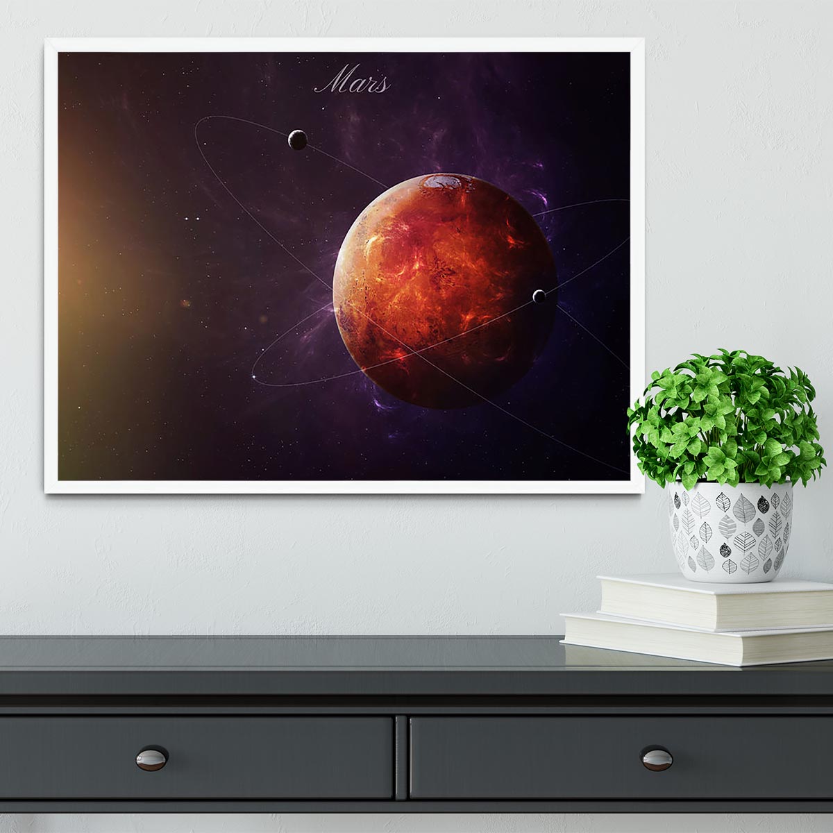 The Red Planet Mars Framed Print - Canvas Art Rocks -6