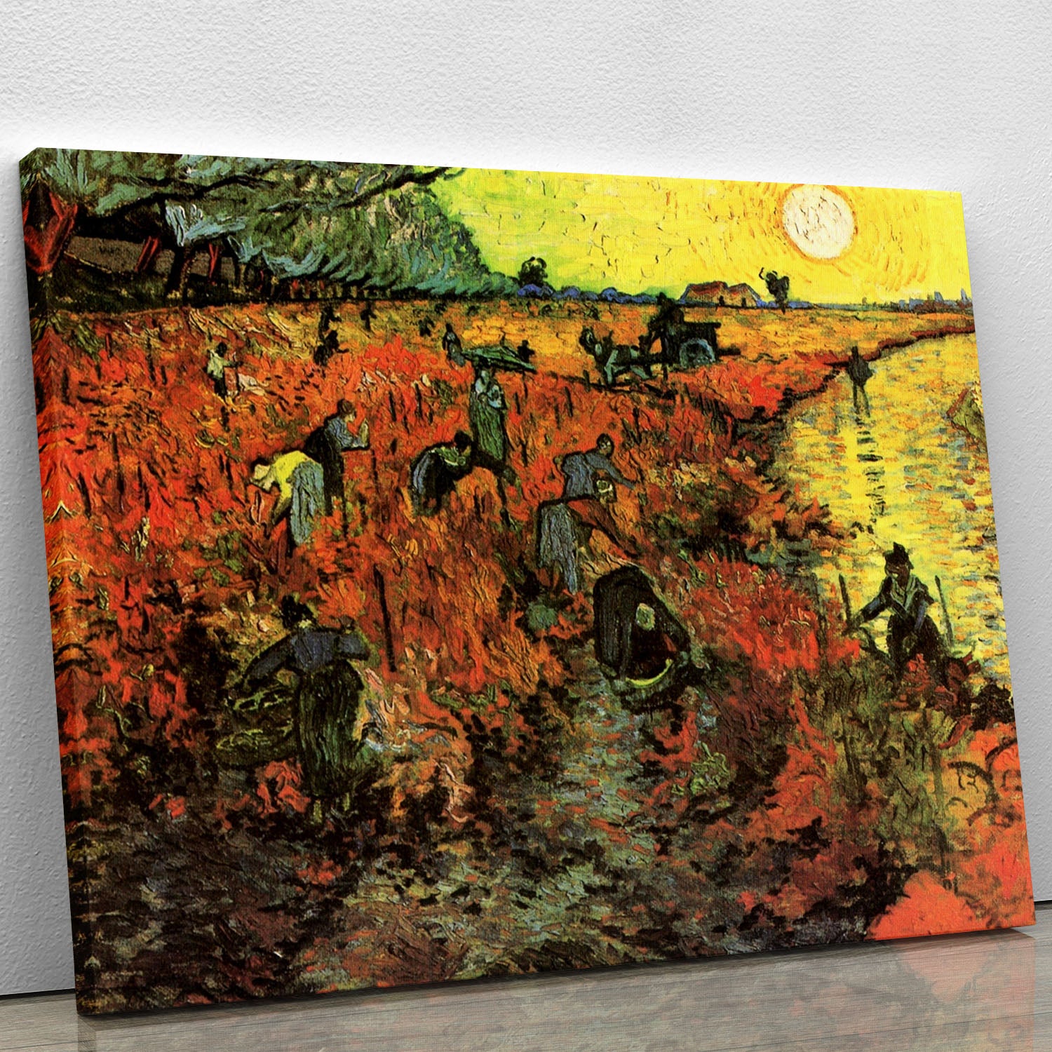 The Red Vineyard by Van Gogh Canvas Print or Poster - Canvas Art Rocks - 1
