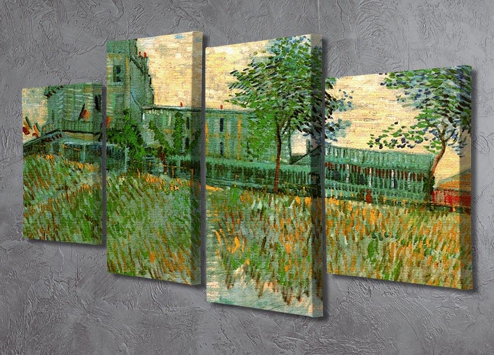 The Restaurant de la Sirene at Asnieres by Van Gogh 4 Split Panel Canvas - Canvas Art Rocks - 2