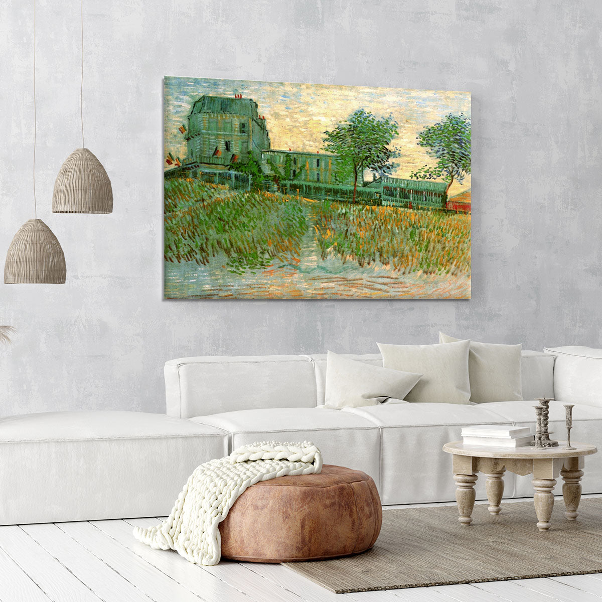 The Restaurant de la Sirene at Asnieres by Van Gogh Canvas Print or Poster - Canvas Art Rocks - 6