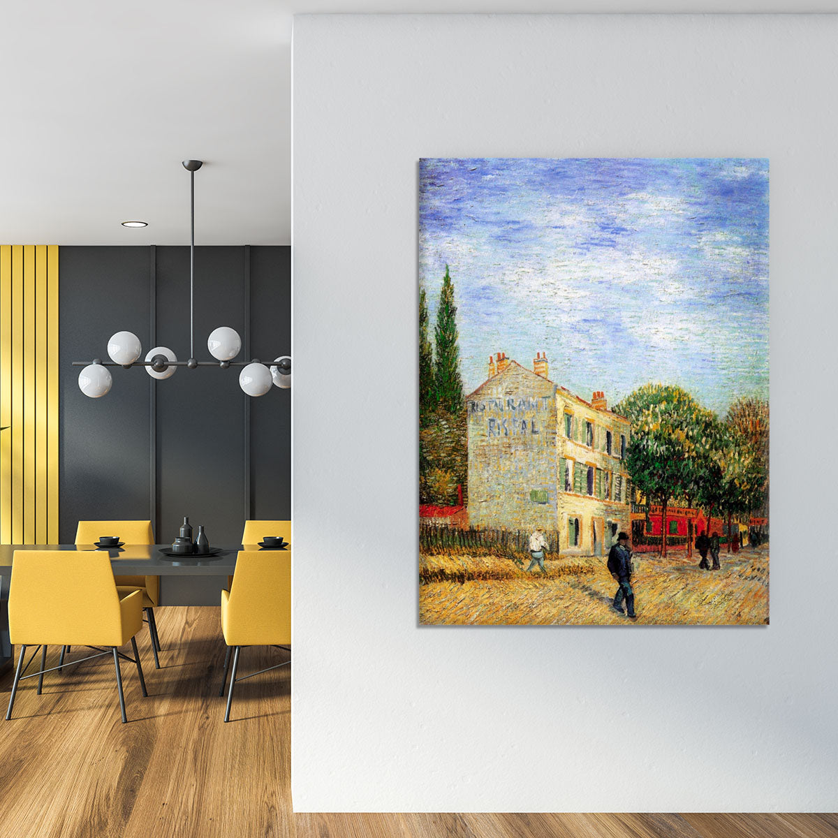 The Rispal Restaurant at Asnieres by Van Gogh Canvas Print or Poster - Canvas Art Rocks - 4
