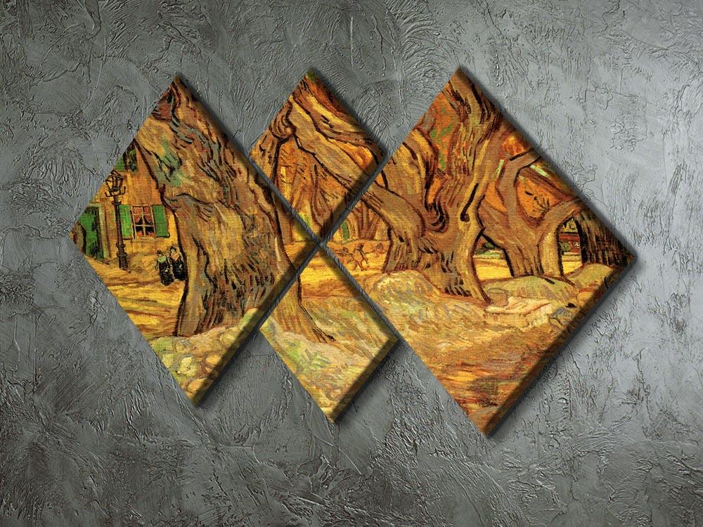 The Road Menders 2 by Van Gogh 4 Square Multi Panel Canvas - Canvas Art Rocks - 2