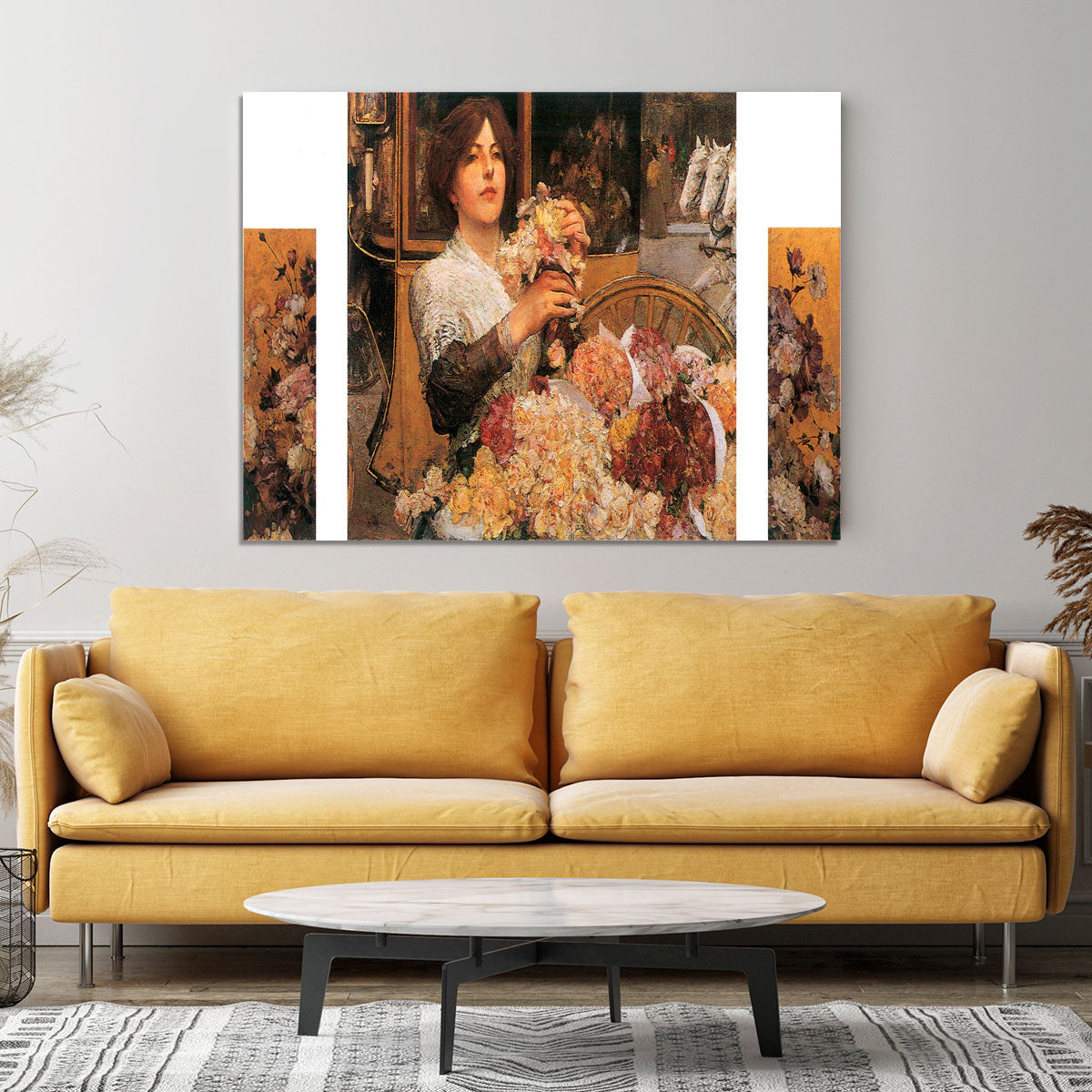 The Rose girls by Hassam Canvas Print or Poster - Canvas Art Rocks - 4