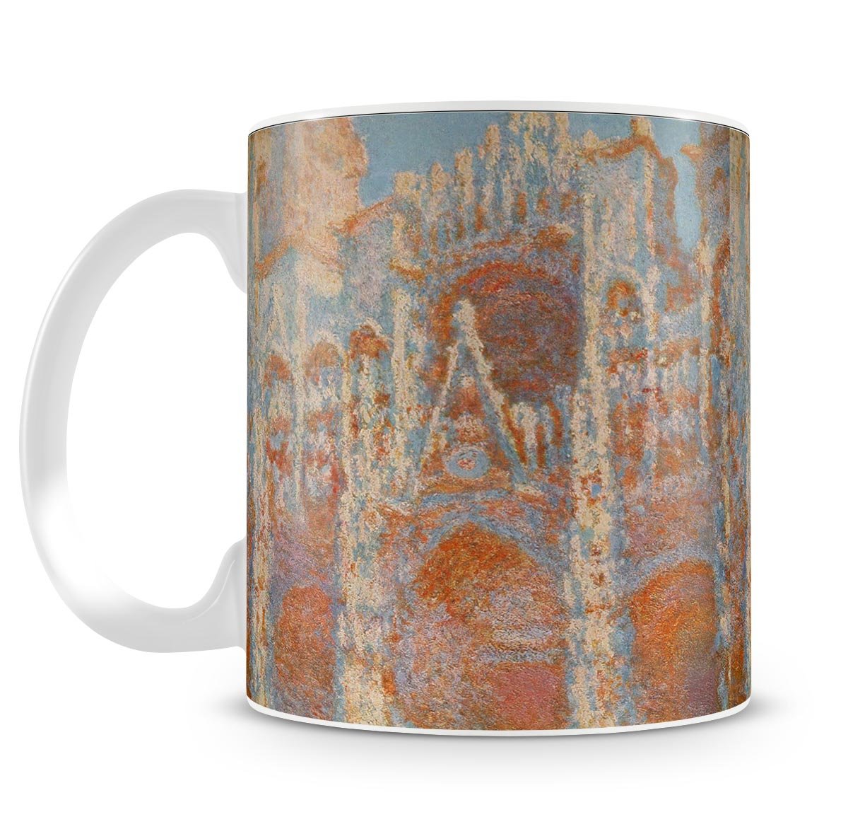 The Rouen Cathedral The facade at sunset by Monet Mug - Canvas Art Rocks - 4