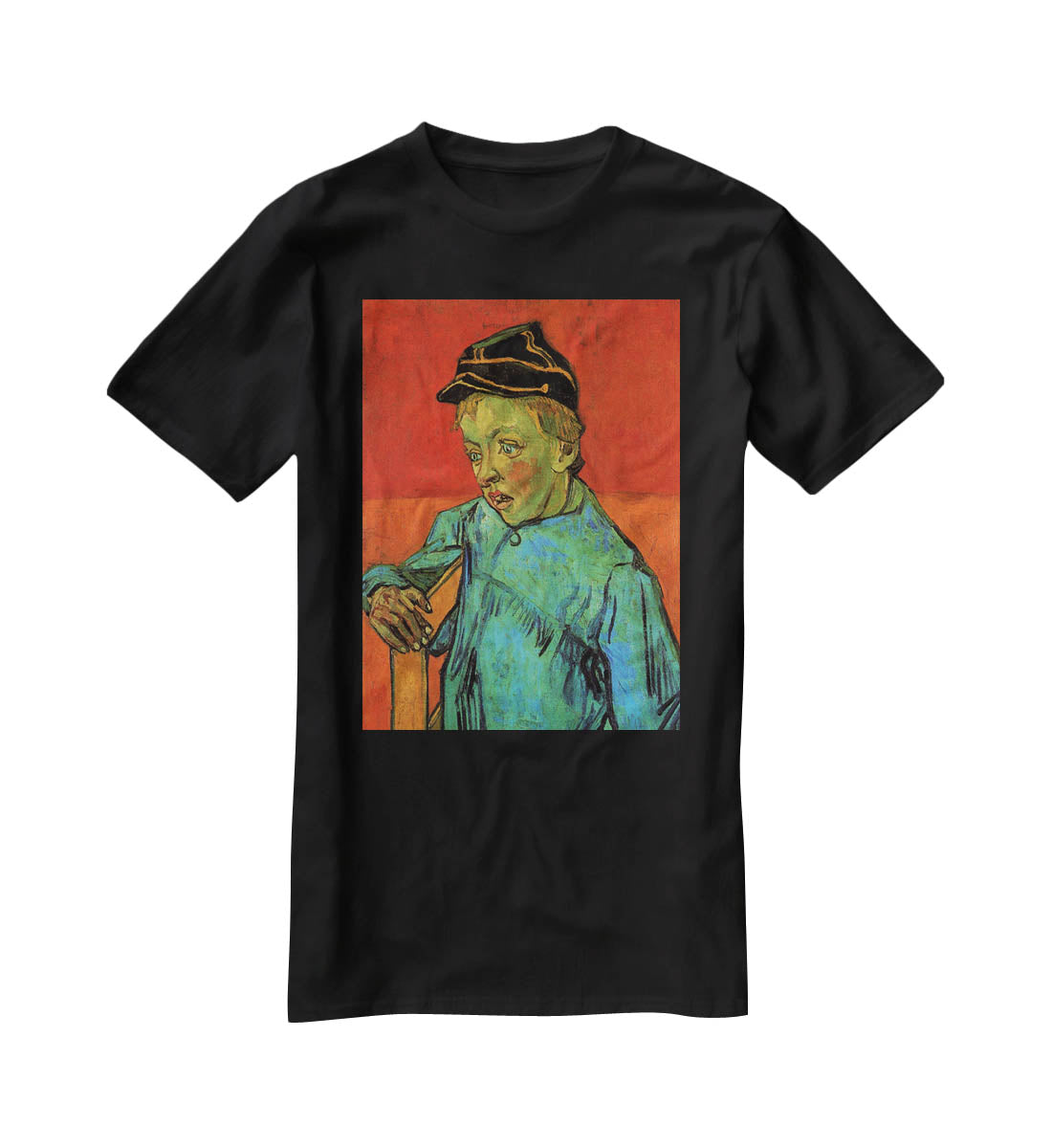 The Schoolboy Camille Roulin by Van Gogh T-Shirt - Canvas Art Rocks - 1