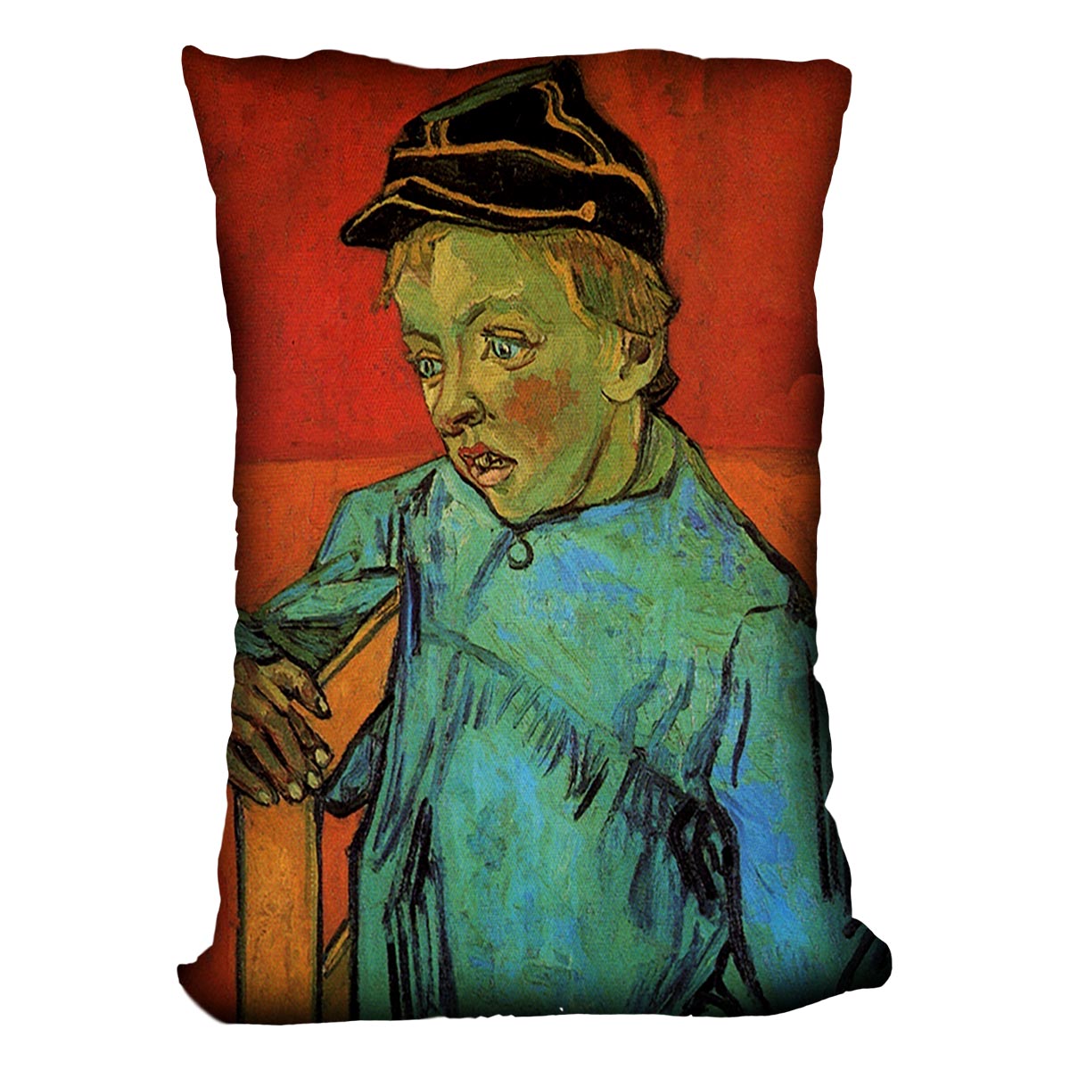 The Schoolboy Camille Roulin by Van Gogh Cushion