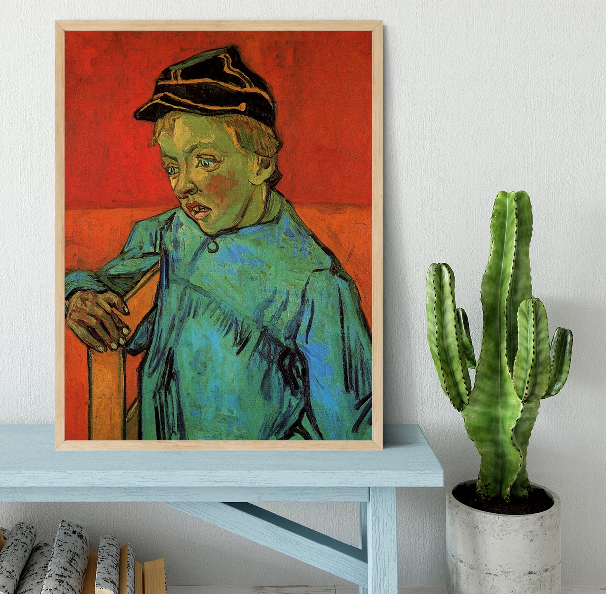 The Schoolboy Camille Roulin by Van Gogh Framed Print - Canvas Art Rocks - 4