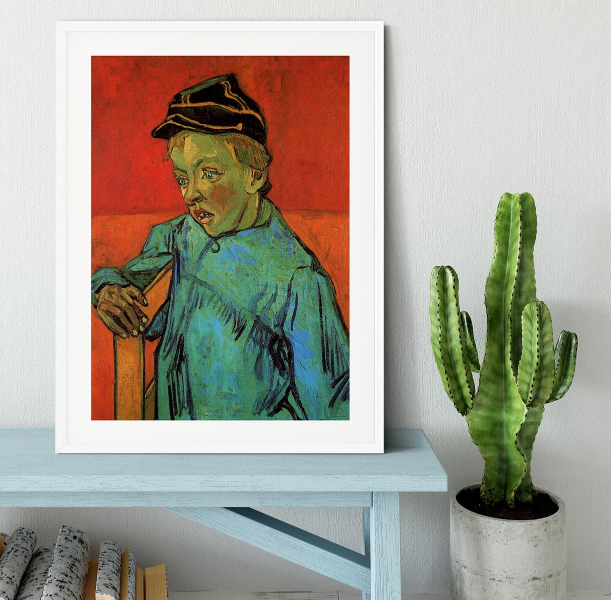 The Schoolboy Camille Roulin by Van Gogh Framed Print - Canvas Art Rocks - 5