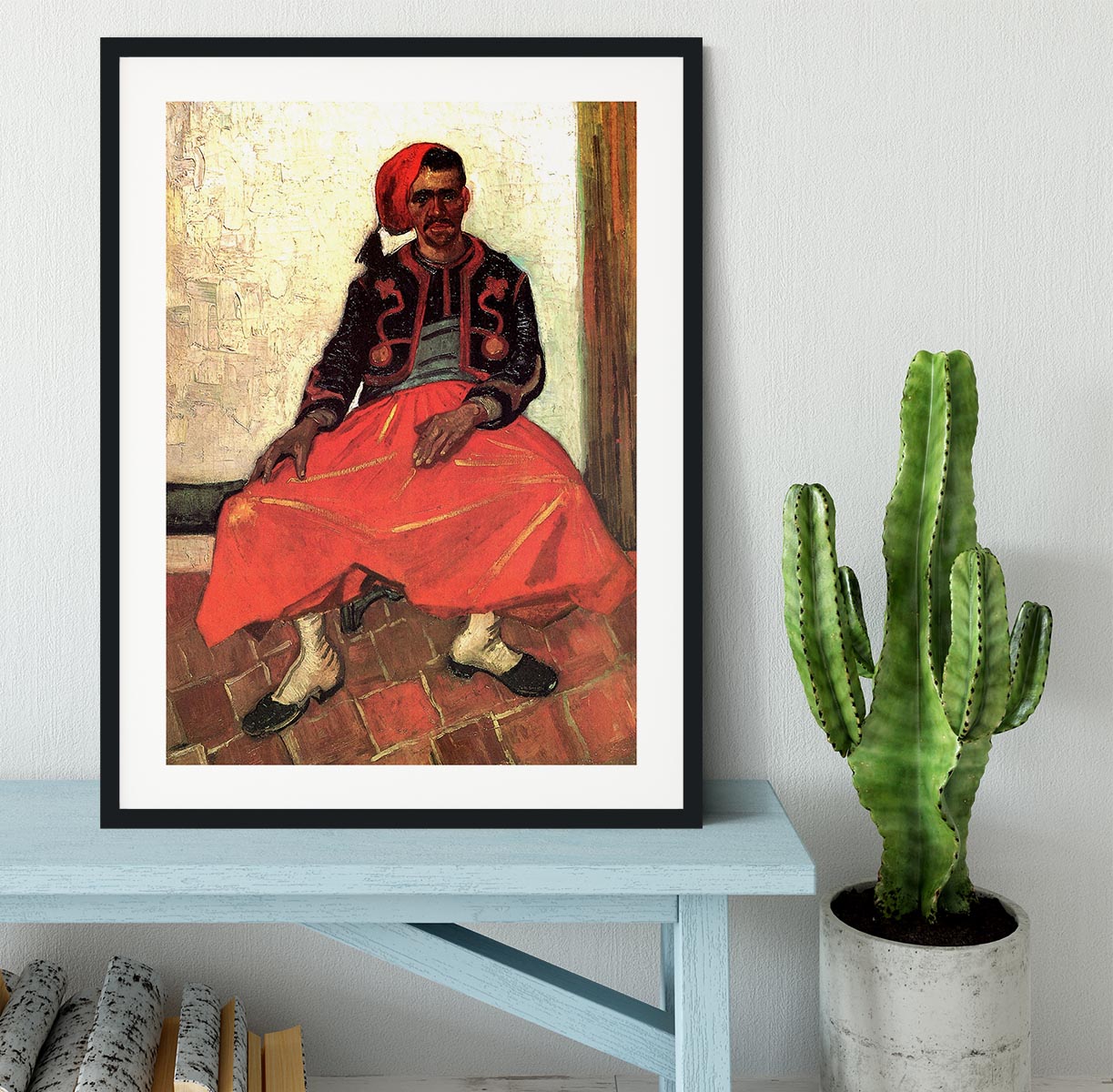 The Seated Zouave by Van Gogh Framed Print - Canvas Art Rocks - 1