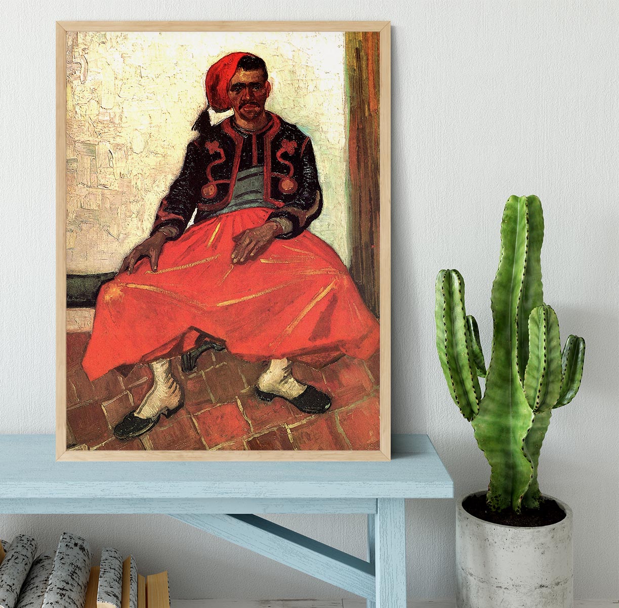 The Seated Zouave by Van Gogh Framed Print - Canvas Art Rocks - 4