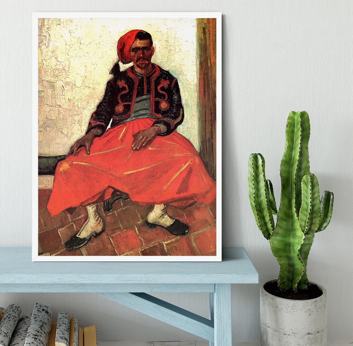 The Seated Zouave by Van Gogh Framed Print - Canvas Art Rocks -6