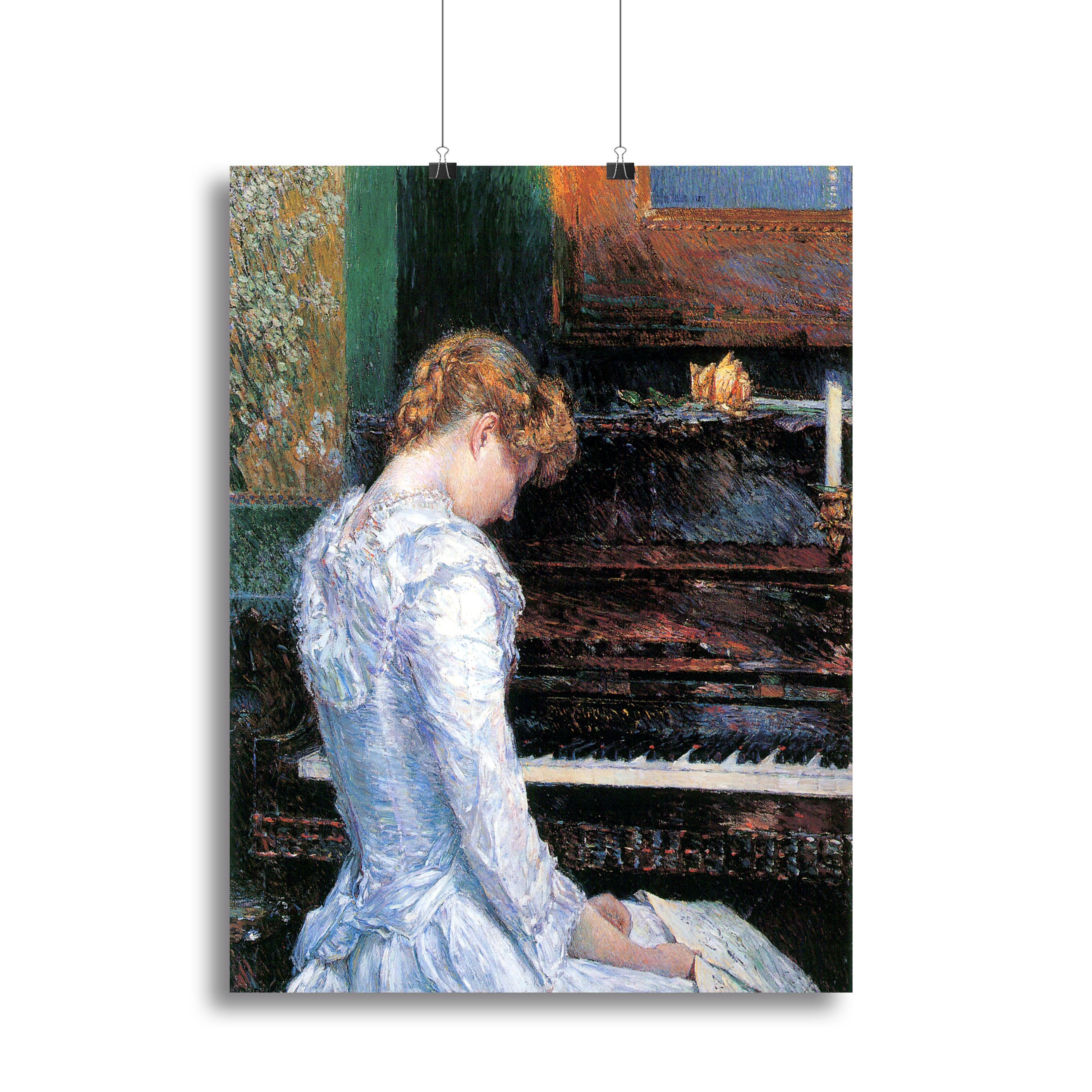 The Sonata by Hassam Canvas Print or Poster - Canvas Art Rocks - 2