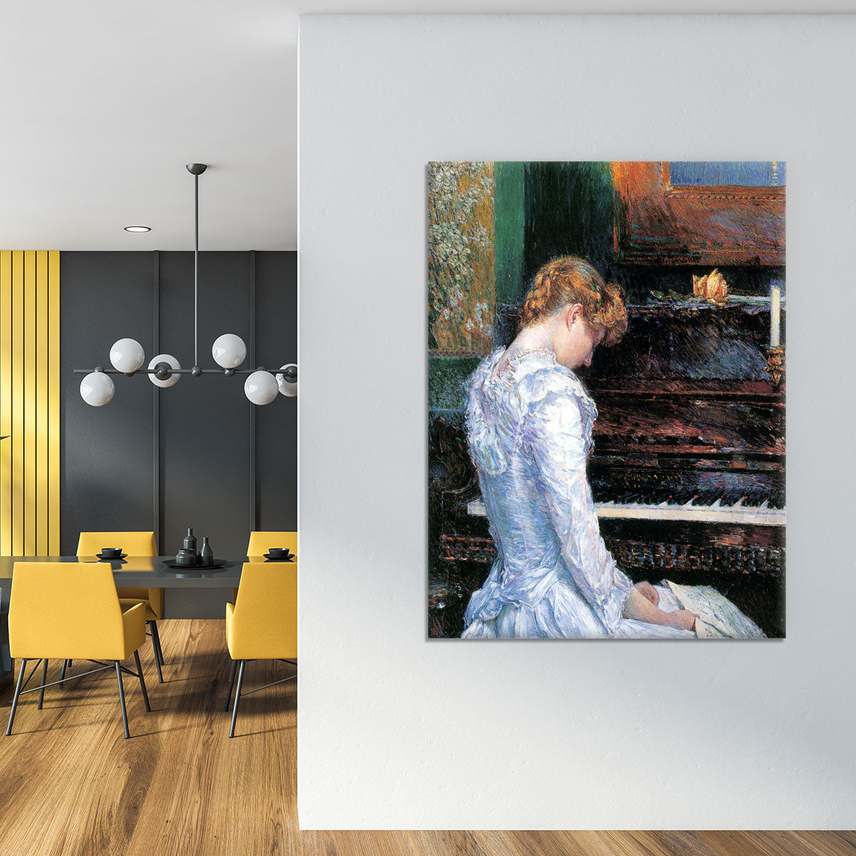The Sonata by Hassam Canvas Print or Poster - Canvas Art Rocks - 4