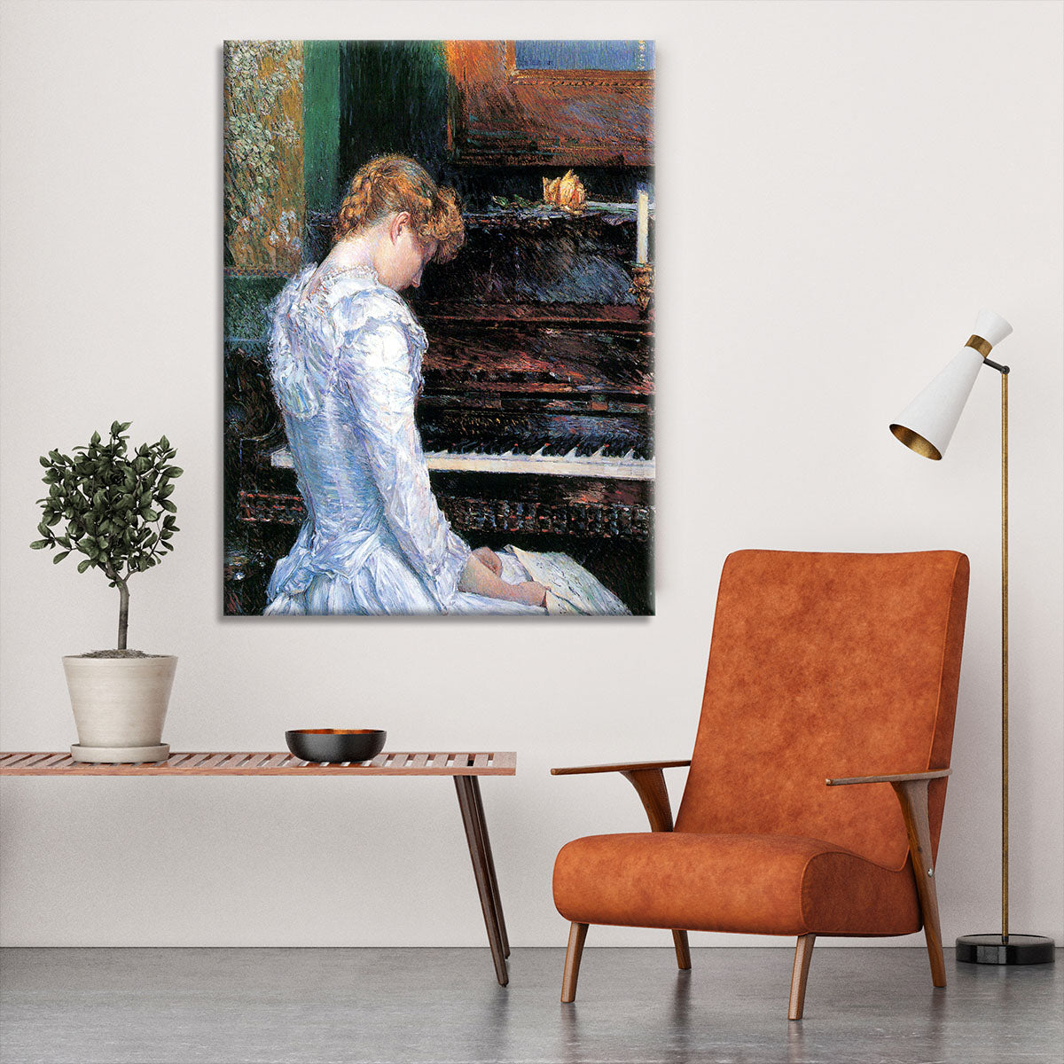 The Sonata by Hassam Canvas Print or Poster - Canvas Art Rocks - 6