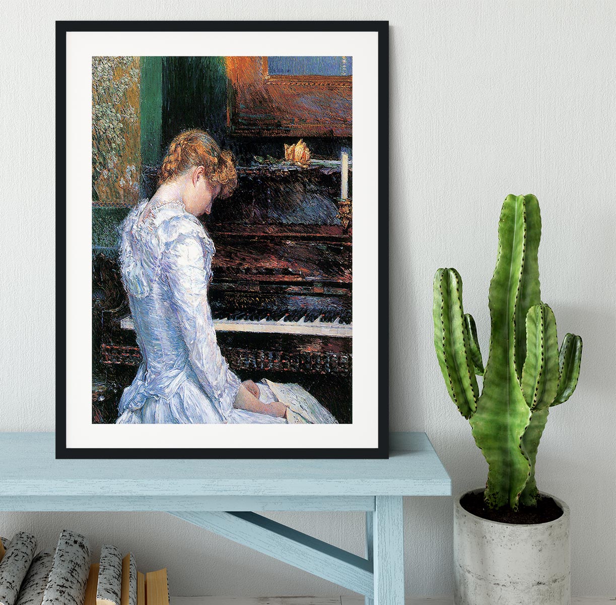 The Sonata by Hassam Framed Print - Canvas Art Rocks - 1