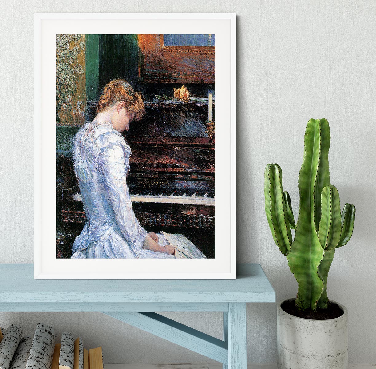 The Sonata by Hassam Framed Print - Canvas Art Rocks - 5