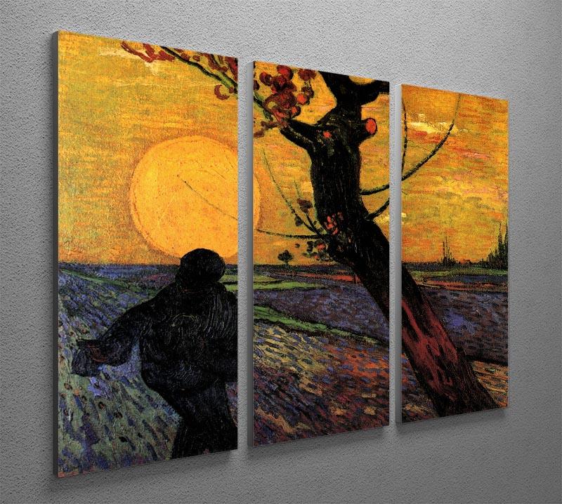 The Sower 2 by Van Gogh 3 Split Panel Canvas Print - Canvas Art Rocks - 4