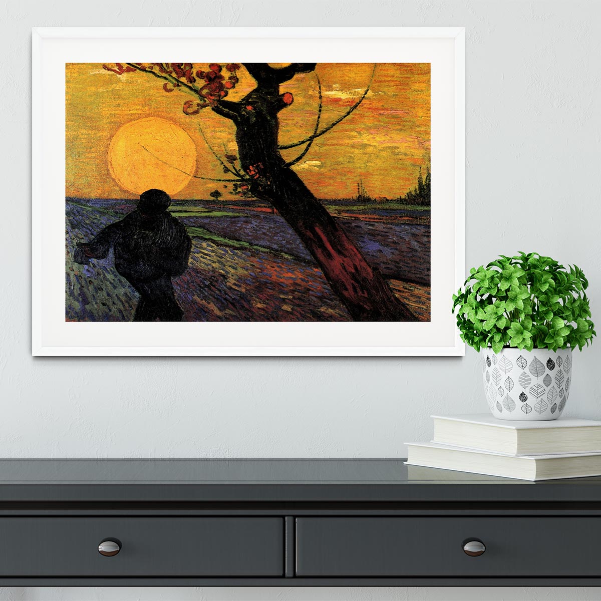 The Sower 2 by Van Gogh Framed Print - Canvas Art Rocks - 5