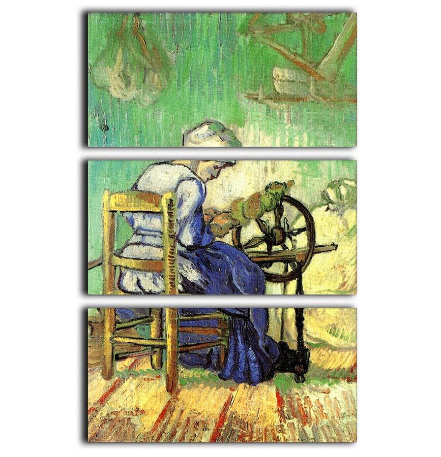 The Spinner by Van Gogh 3 Split Panel Canvas Print - Canvas Art Rocks - 1