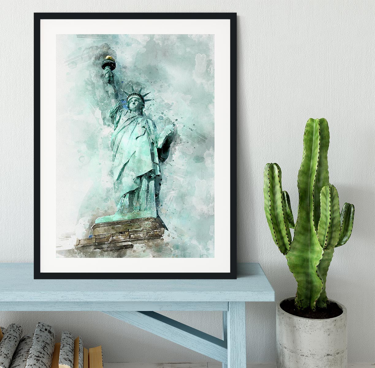 The Statue of Liberty Framed Print - Canvas Art Rocks - 1