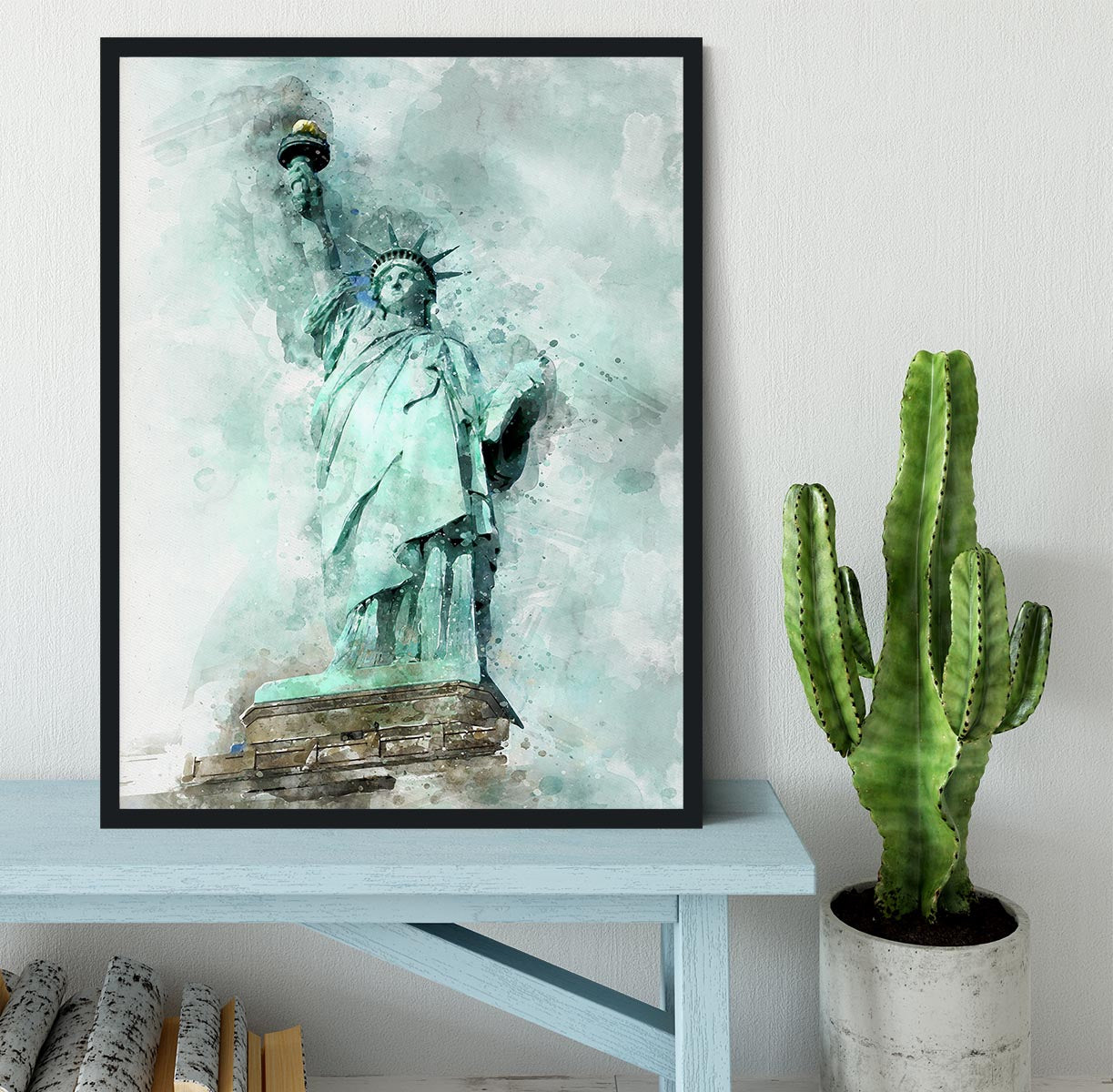The Statue of Liberty Framed Print - Canvas Art Rocks - 2