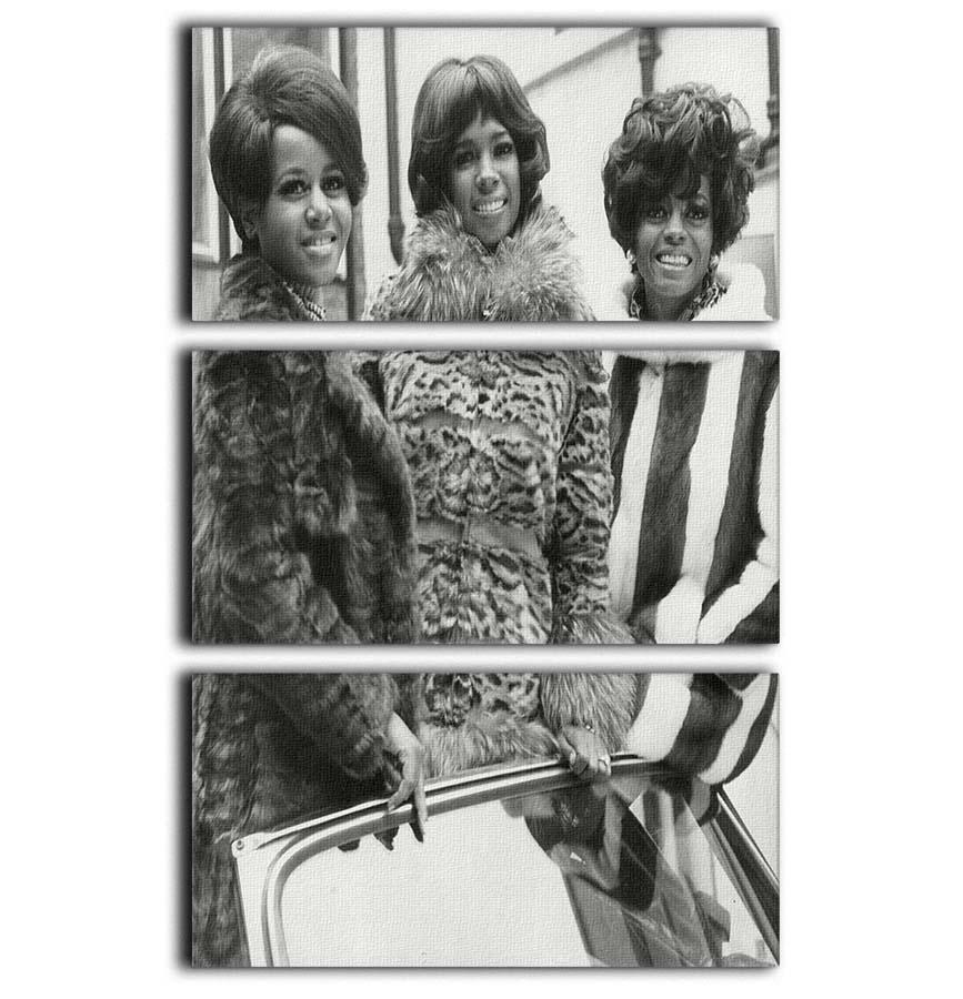 The Supremes ready to sing 3 Split Panel Canvas Print - Canvas Art Rocks - 1