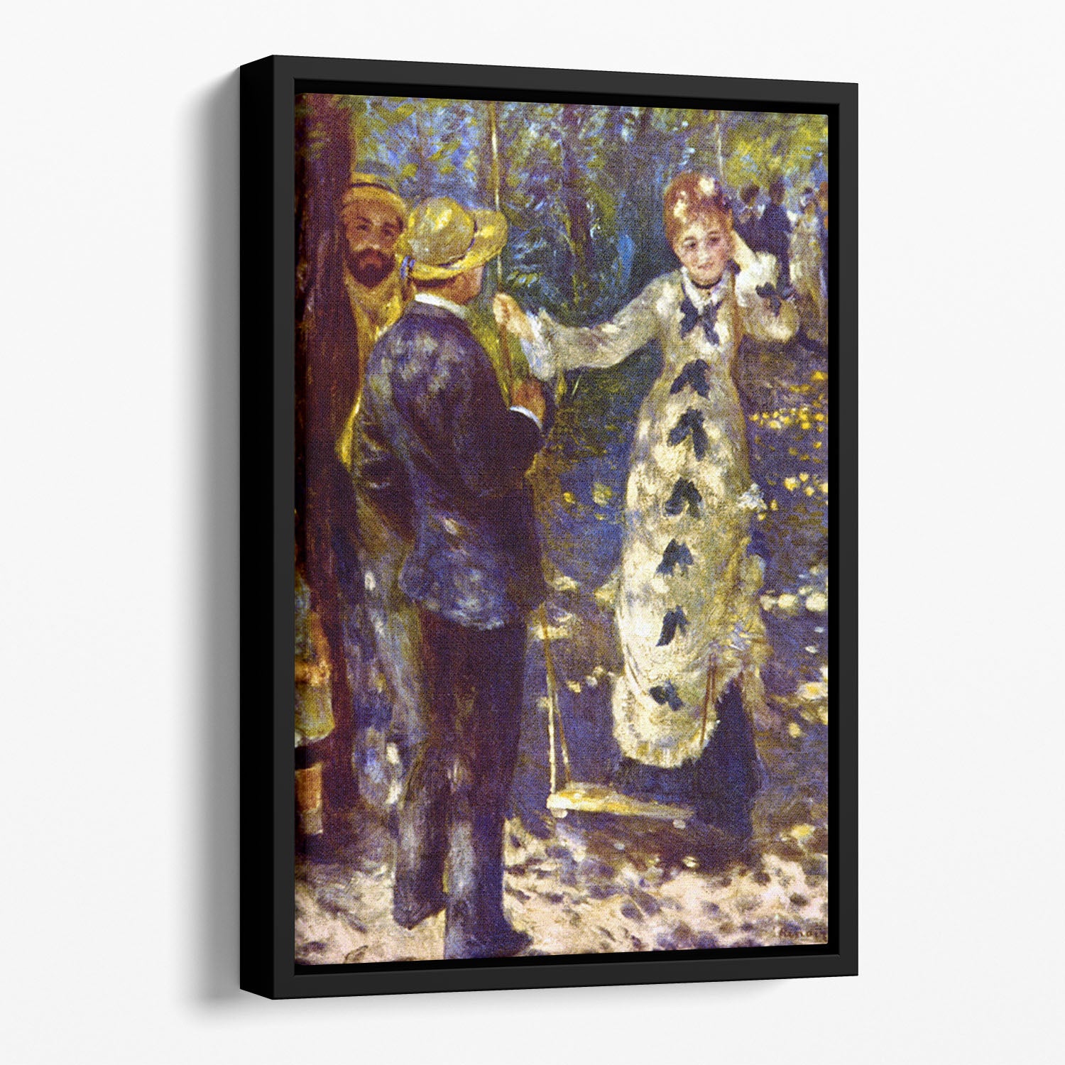 The Swing by Renoir Floating Framed Canvas