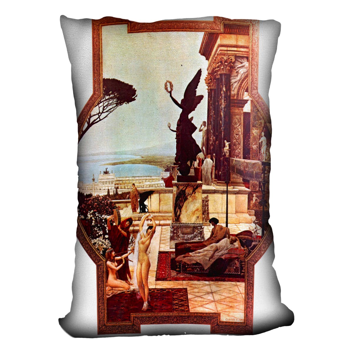 The Theatre of Taormina by Klimt Cushion